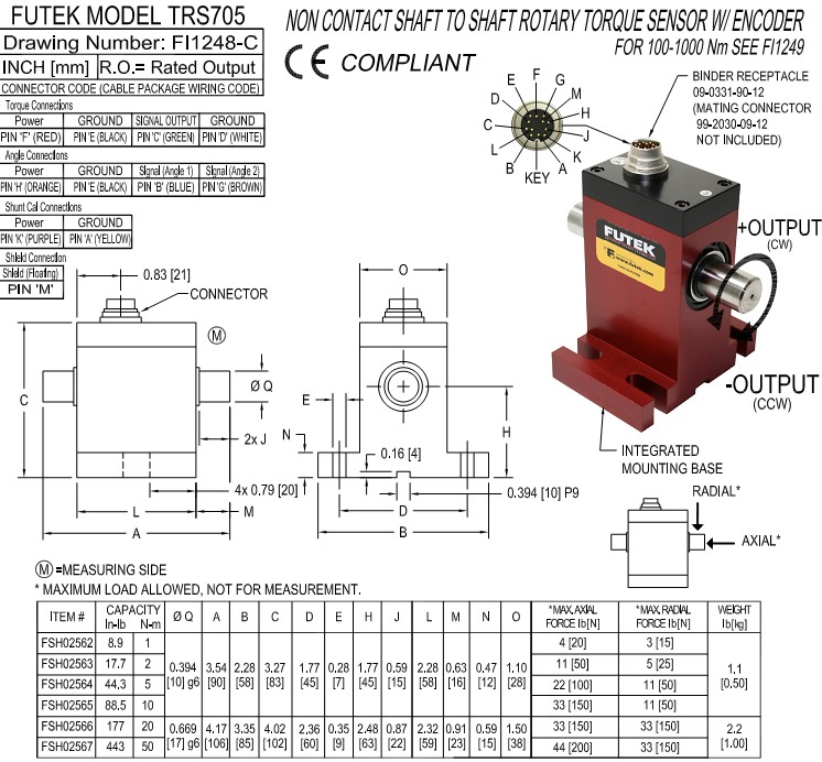 TRS705扭矩傳感器 TRS705扭矩傳感器